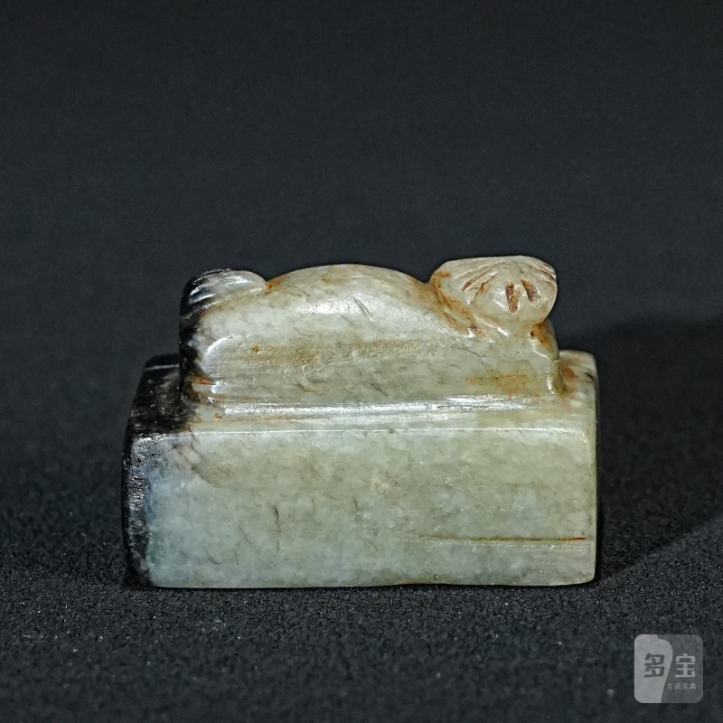 清 兽钮玉印章